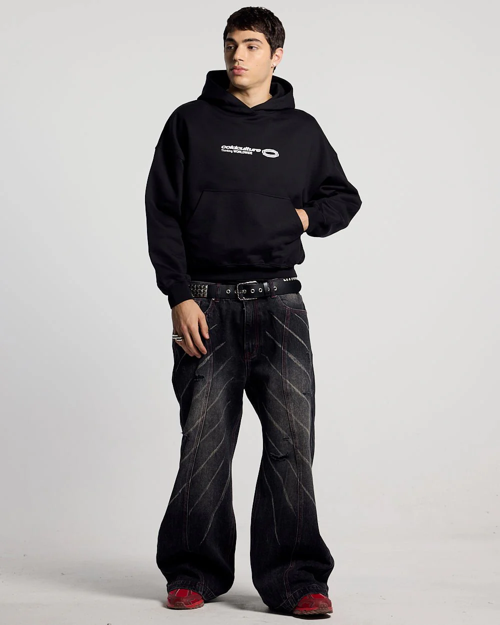 GLITTER HOODIE BLACK - Image 4
