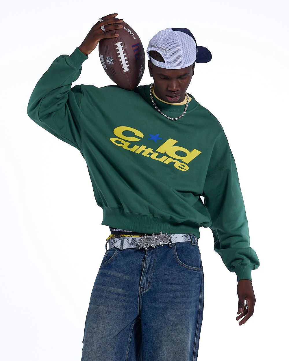 HARPER CREWNECK GREEN & YELLOW - Image 3