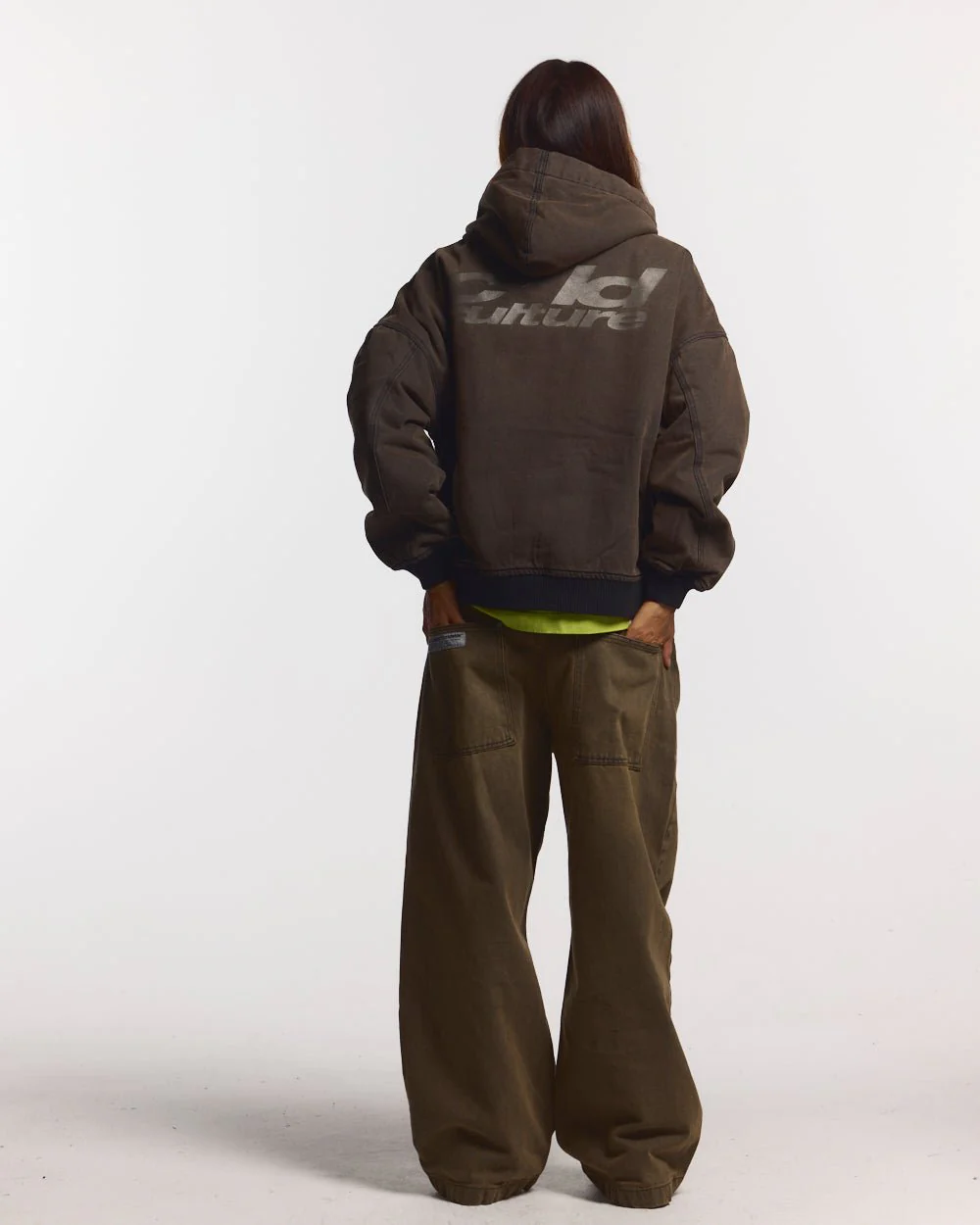 HARPER JACKET FADED DARK BROWN DENIM - Image 5