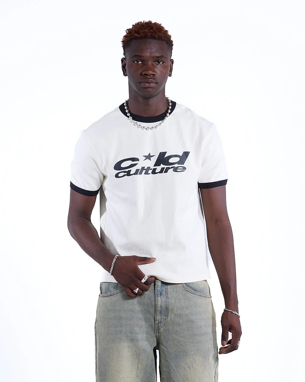 HARPER TEE WHITE AND BLACK - Image 2