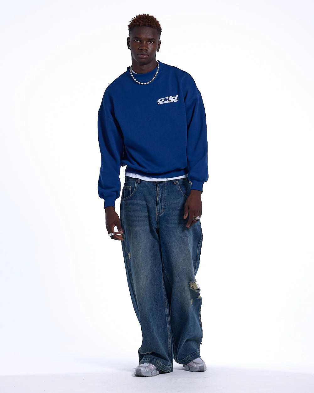 HEART ASHTRAY CREWNECK DARK BLUE - Image 5