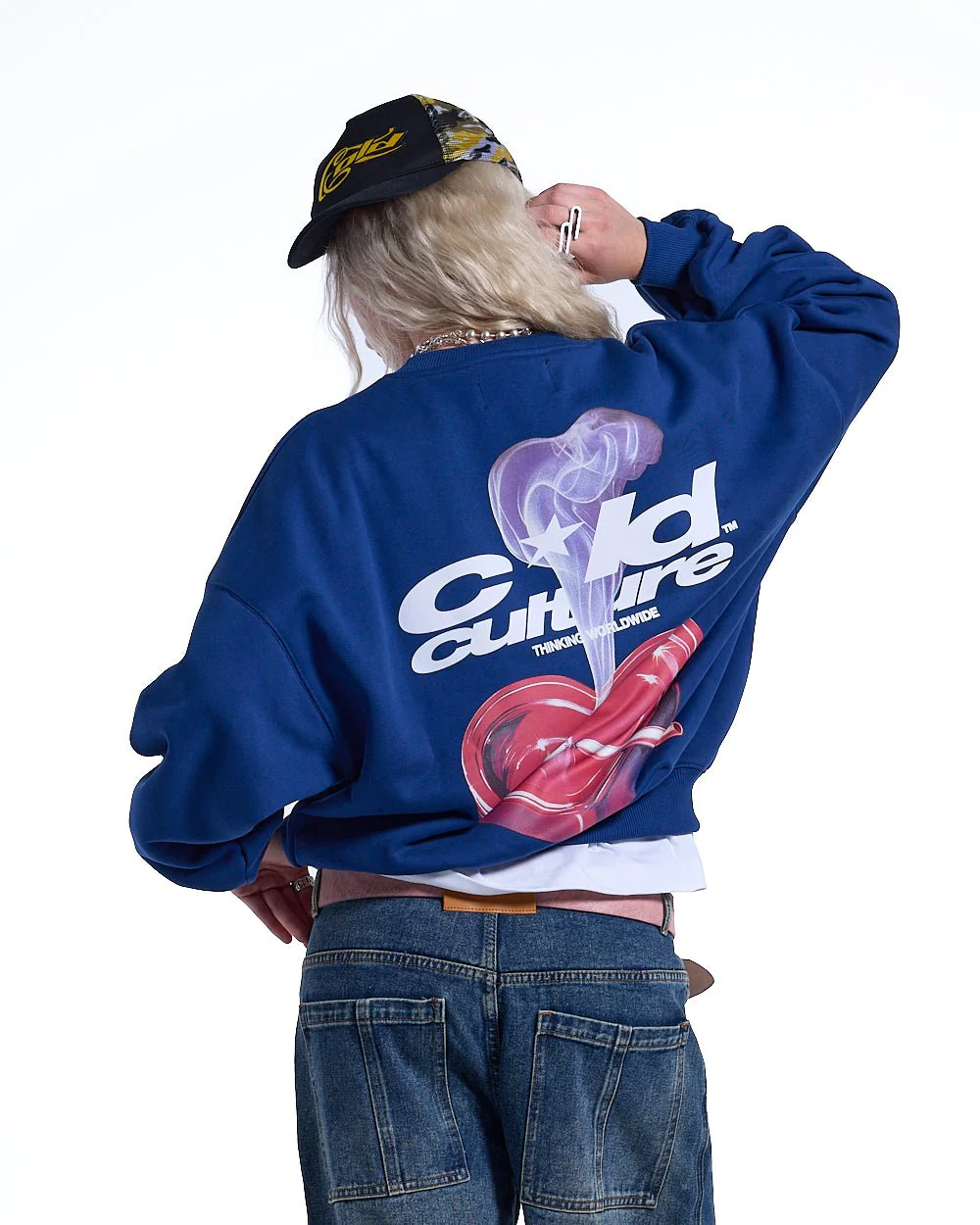 HEART ASHTRAY CREWNECK DARK BLUE - Image 6