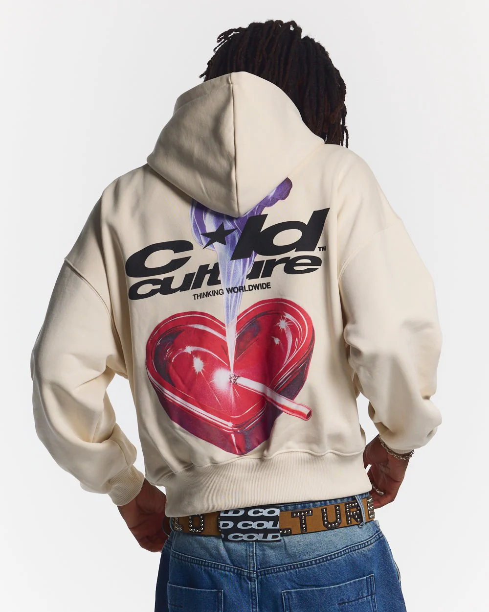 HEART ASHTRAY HOODIE GREY - Image 2