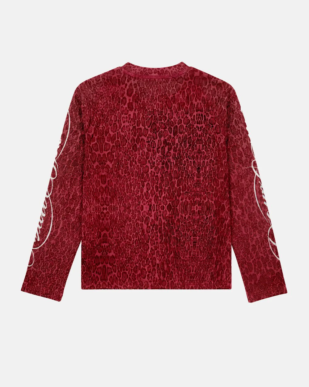 HIDDEN CHEETAH LONGSLEEVE BURGUNDY - Image 3