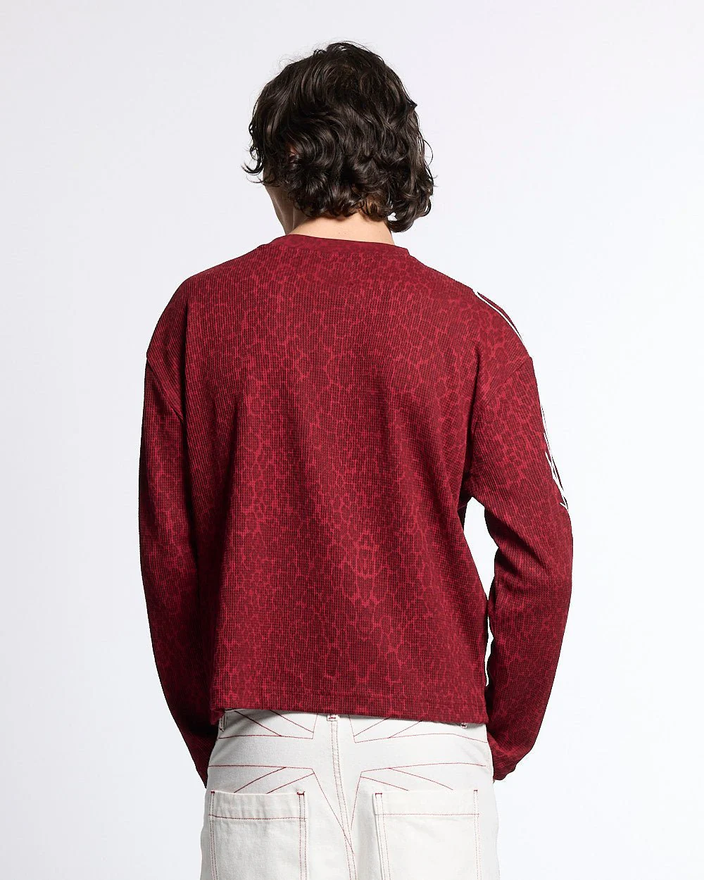 HIDDEN CHEETAH LONGSLEEVE BURGUNDY - Image 4