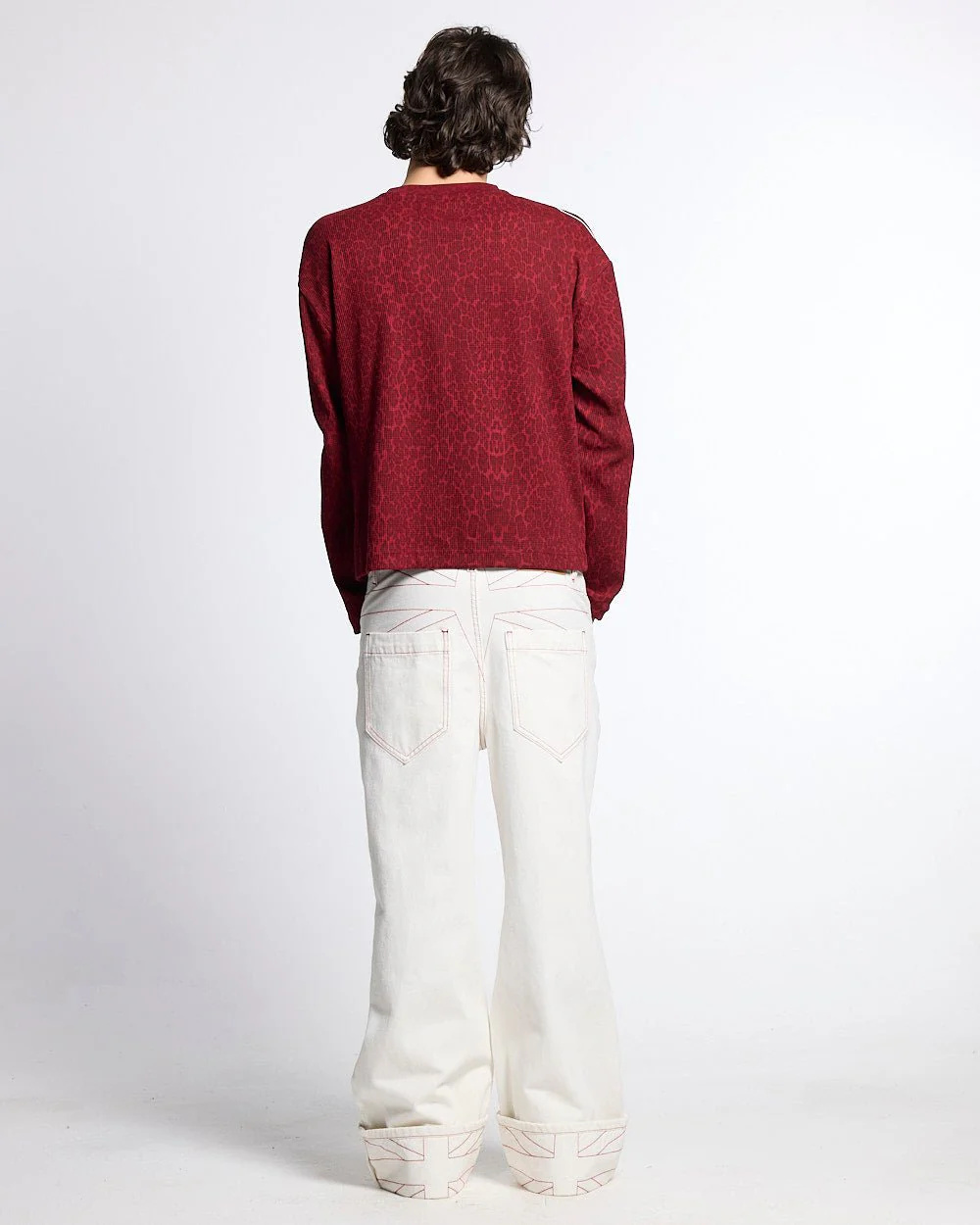 HIDDEN CHEETAH LONGSLEEVE BURGUNDY - Image 6