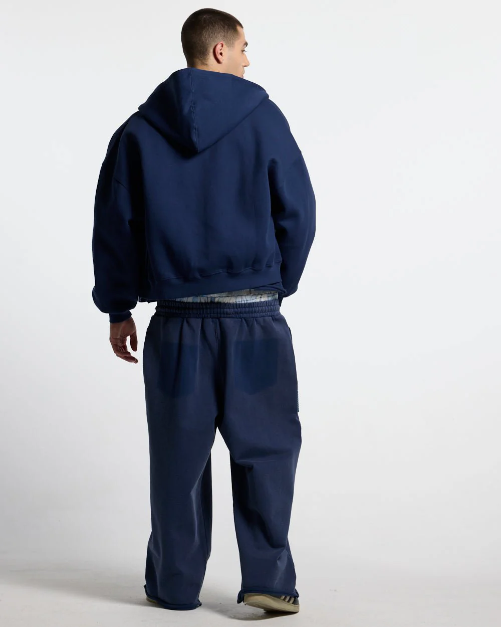 HIDE AND SEEK ZIP HOODIE NAVY - Image 3