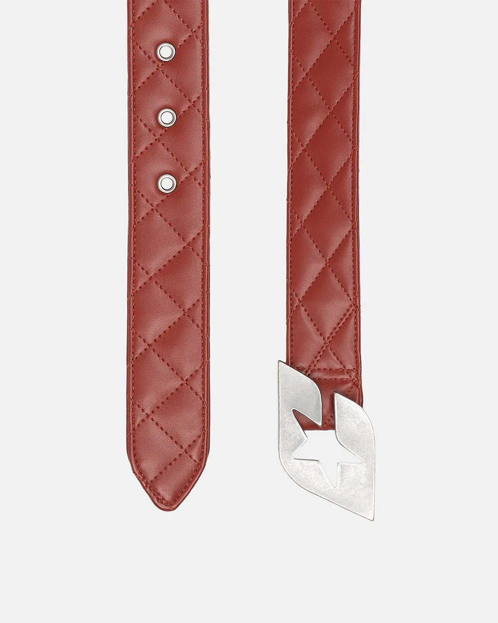 HIGH CLASS LEATHER BELT RED - Image 2