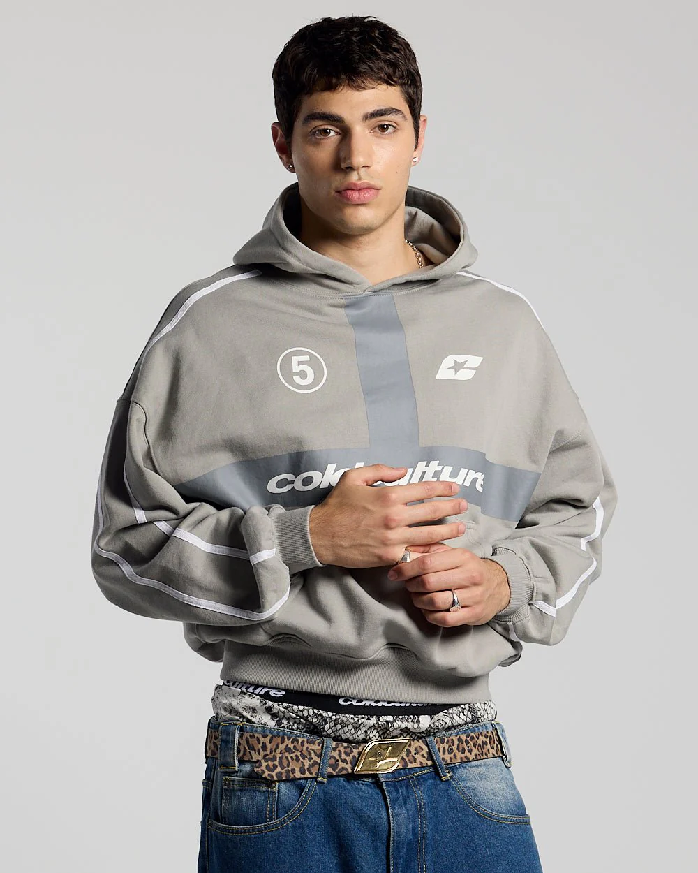 HIT THE TARGET HOODIE GREY - Image 2