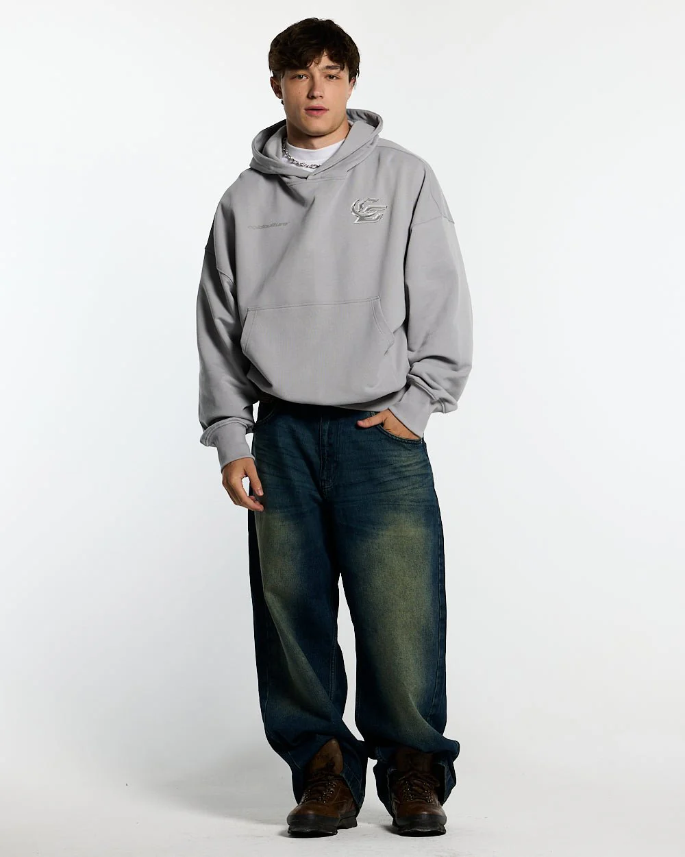 HYPERCHROME HOODIE PEARL GREY - Image 4