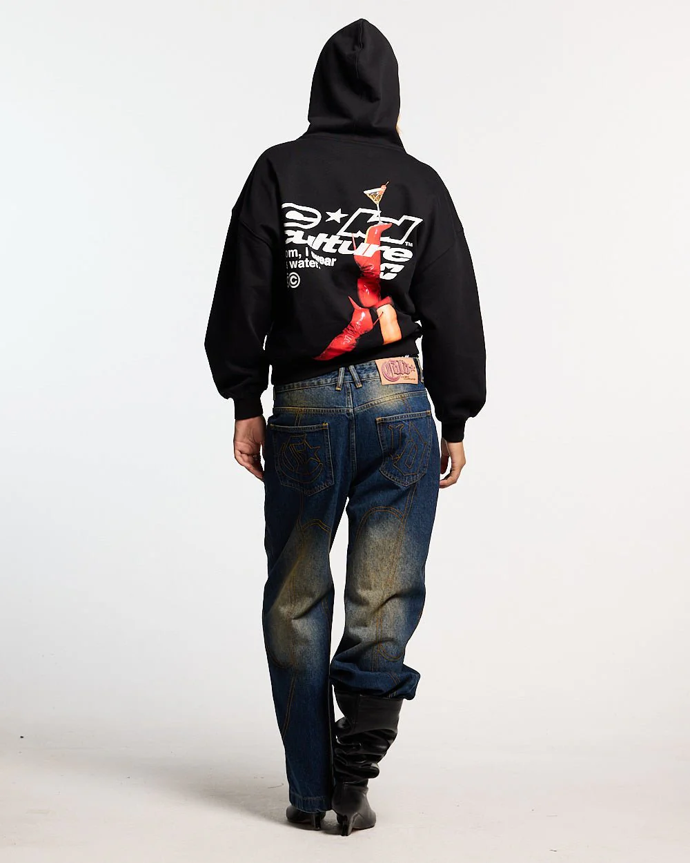 I SWEAR ITS WATER HOODIE BLACK - Image 5