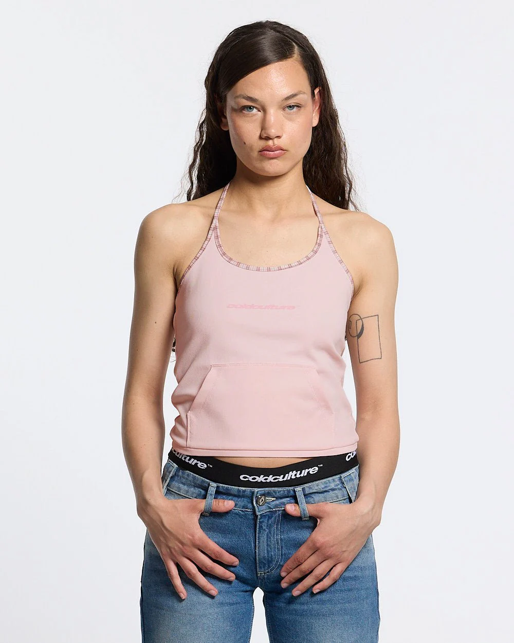 KANGAROO TANK TOP BABY PINK