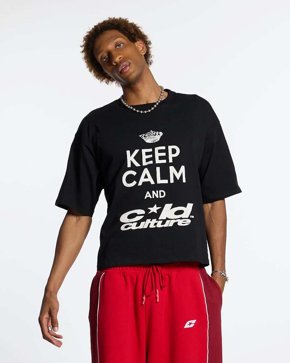 KEEP CALM TEE BLACK - Image 2
