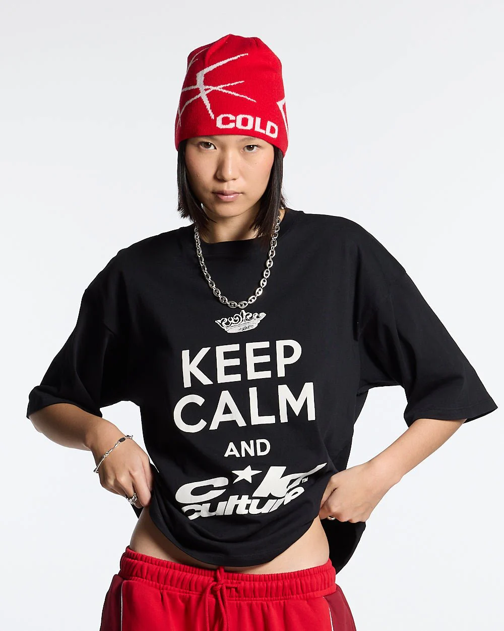 KEEP CALM TEE BLACK - Image 5