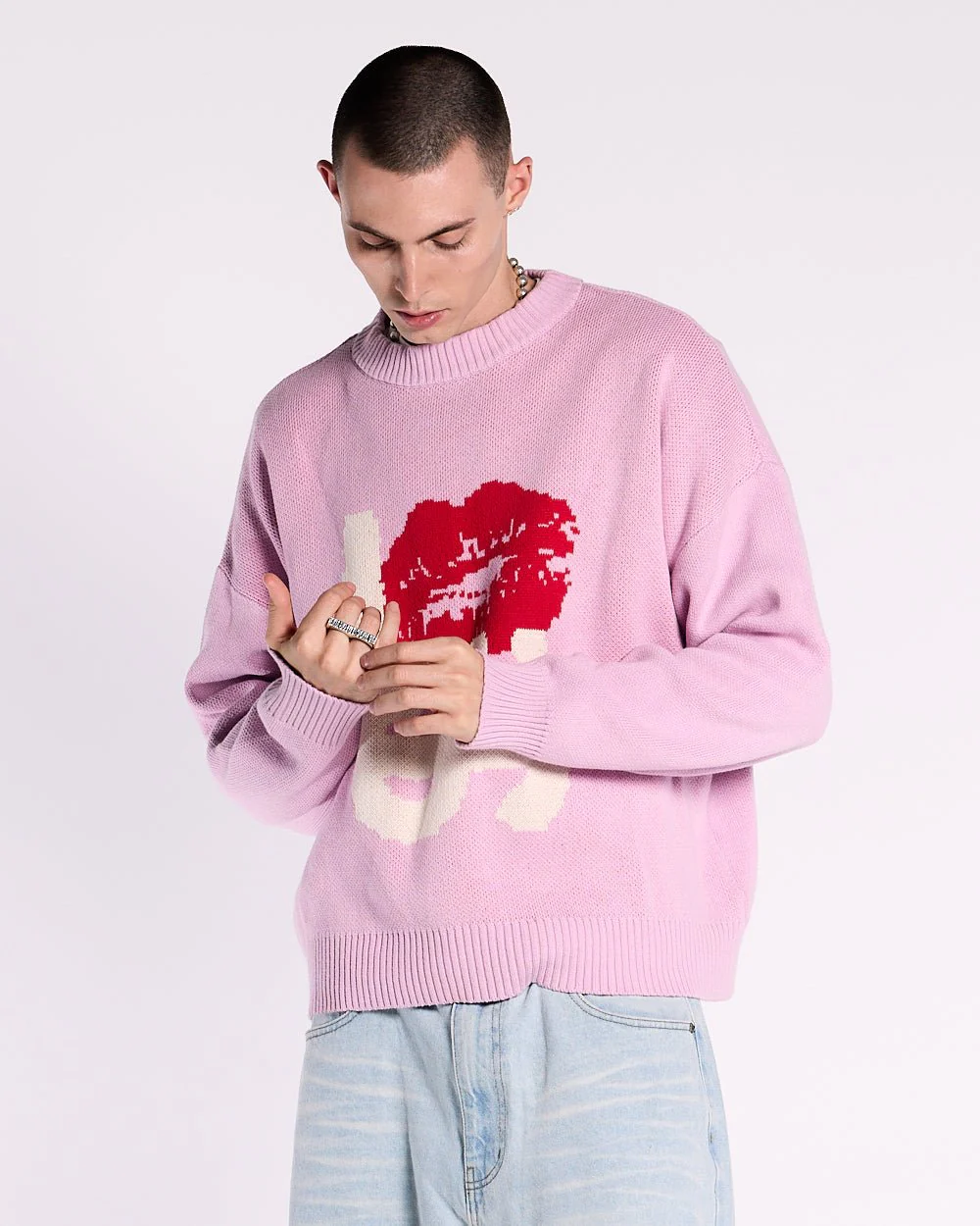 KISSES AND DOLLAR KNIT PINK - Image 3