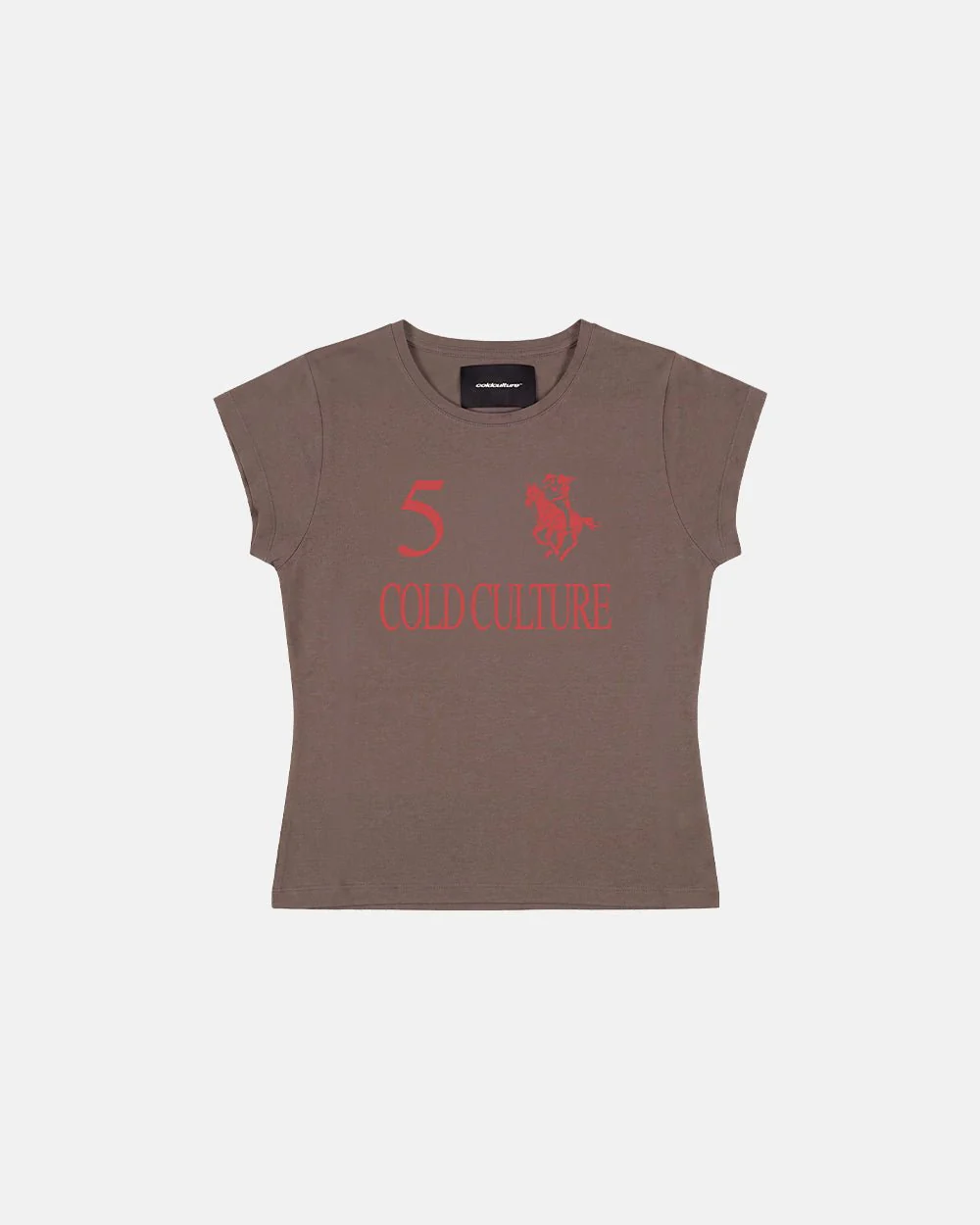KNOTTY BABY TEE BROWN - Image 2
