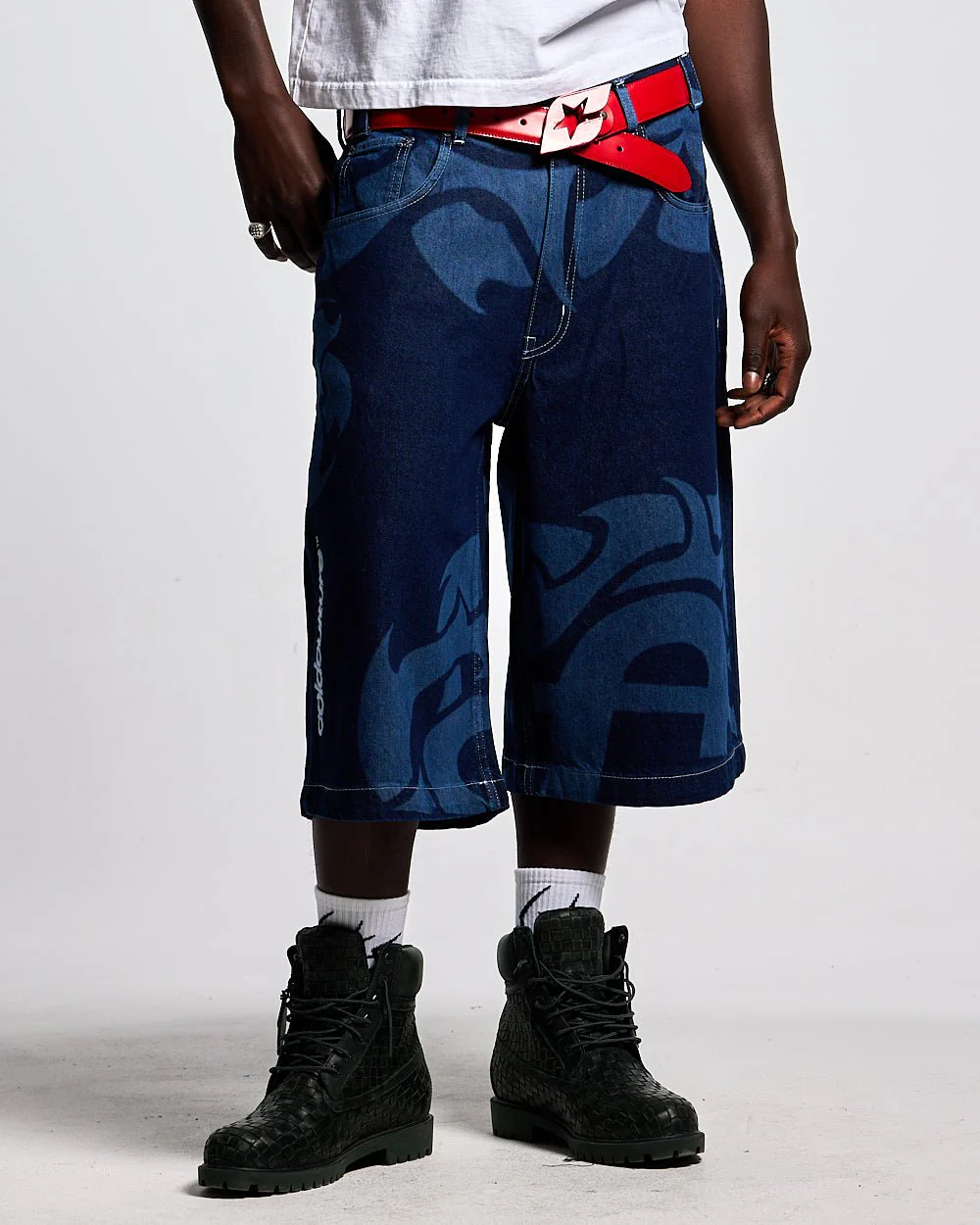 LASER DENIM BLUE JORTS - Image 3