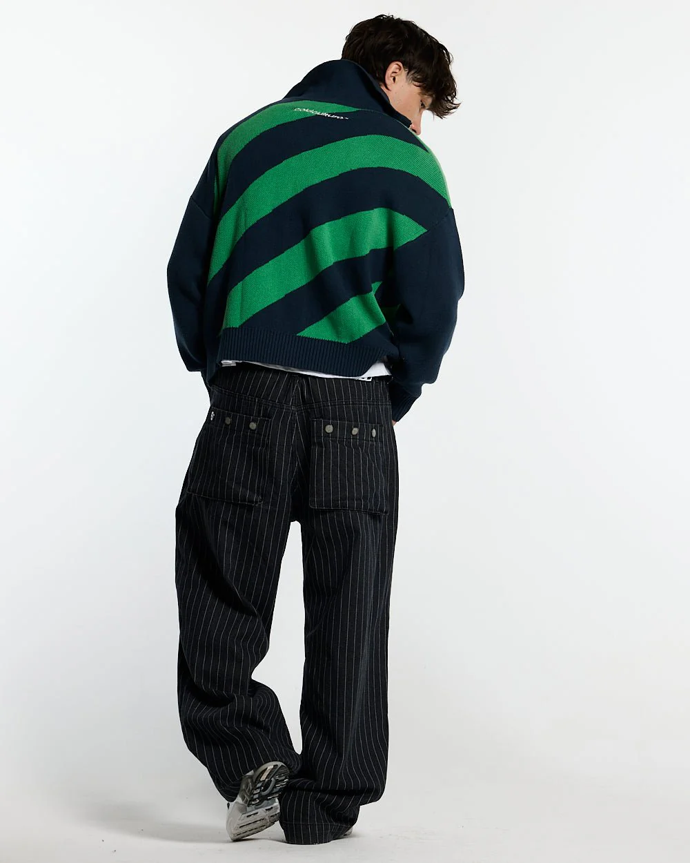 LINES FUSION KNIT GREEN & BLUE - Image 4