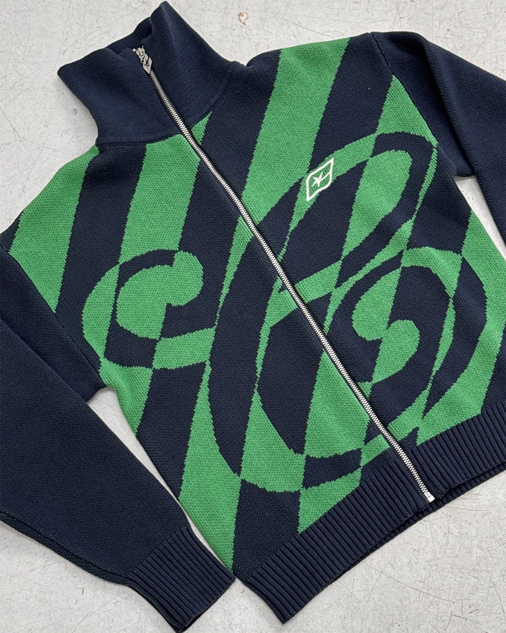 LINES FUSION KNIT GREEN & BLUE - Image 7