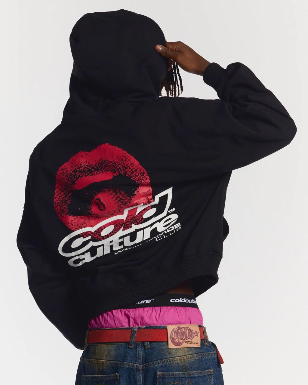 LIP COMBO HOODIE BLACK - Image 2