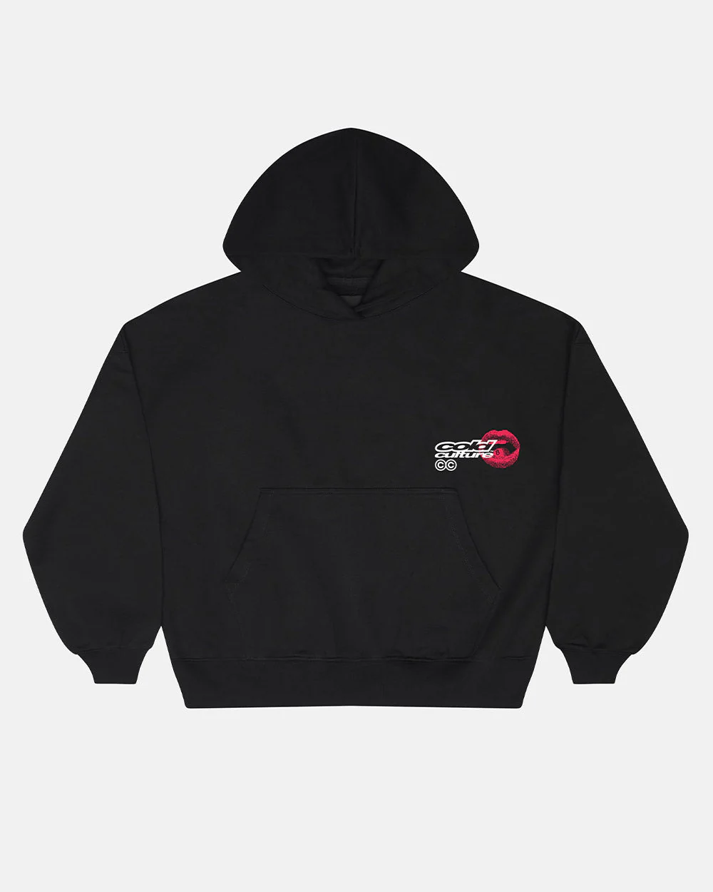 LIP COMBO HOODIE BLACK - Image 3