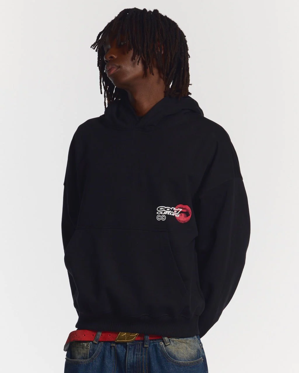 LIP COMBO HOODIE BLACK - Image 4