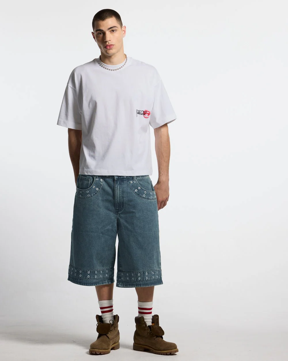 LIP COMBO TEE WHITE - Image 4