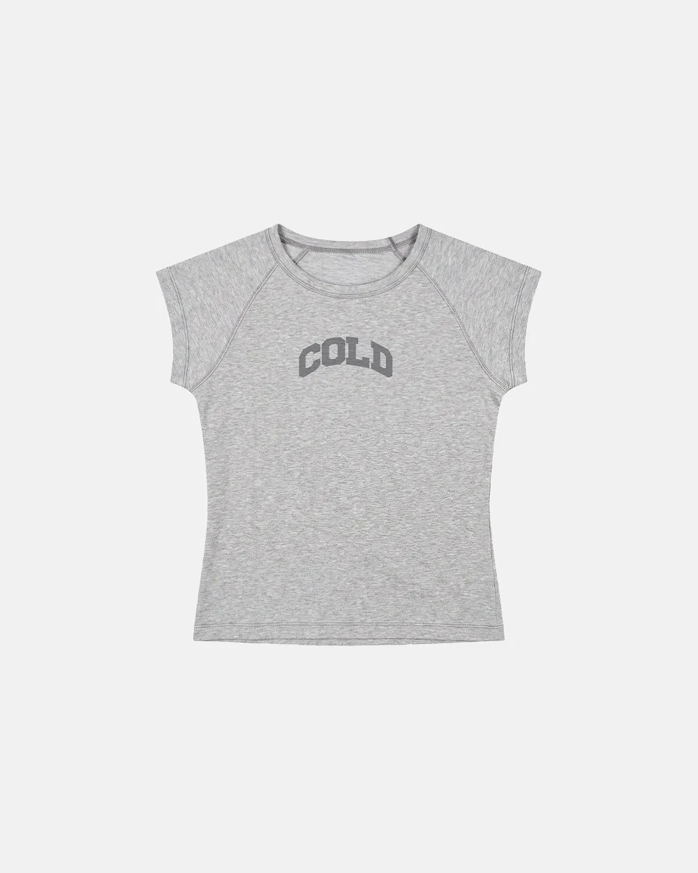 LITTLE BABY TEE HEATHER GREY - Image 2