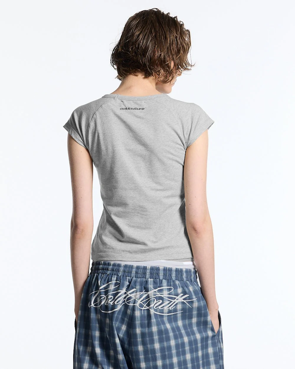 LITTLE BABY TEE HEATHER GREY - Image 3