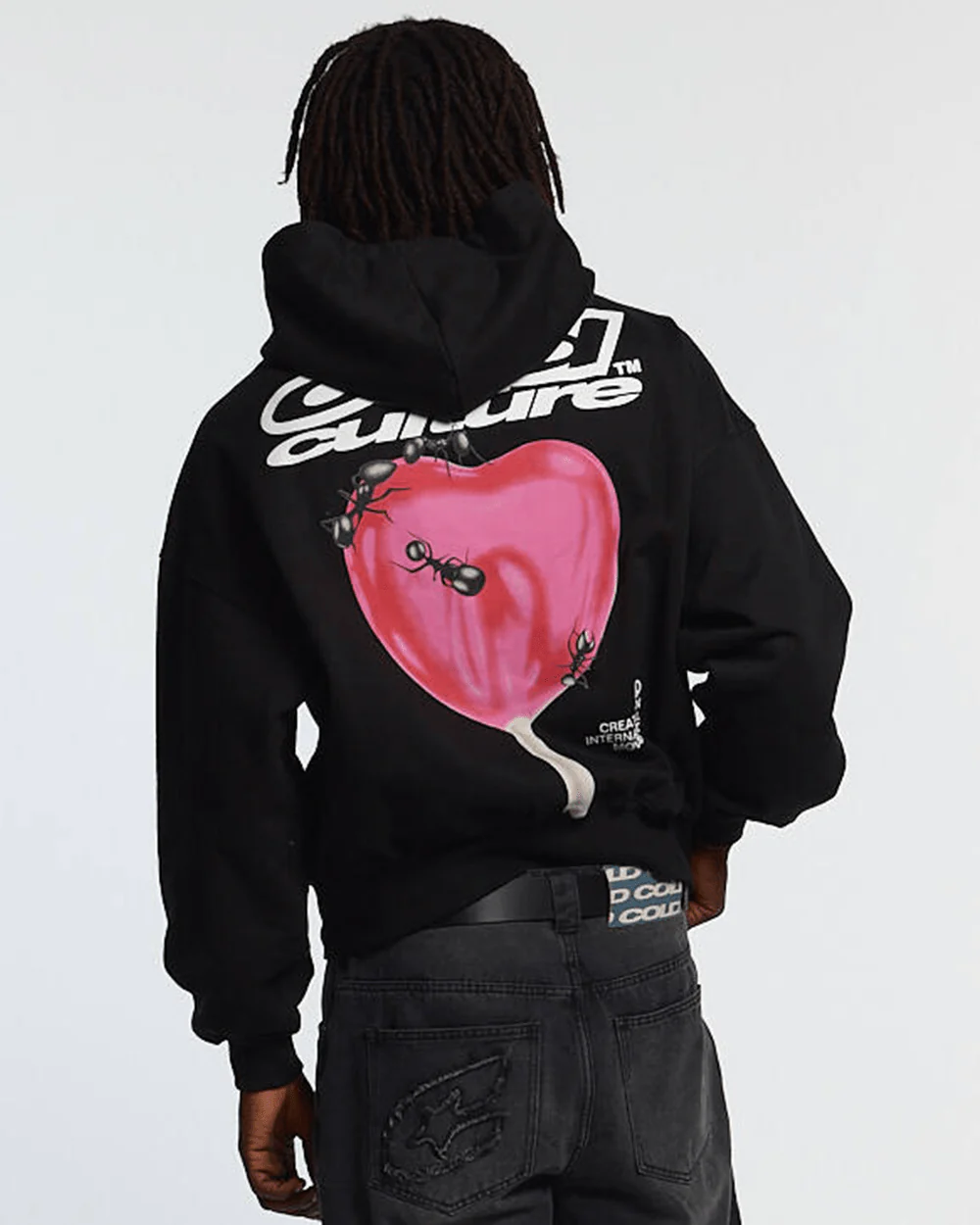 LOLLIPOP ZIP HOODIE BLACK - Image 2