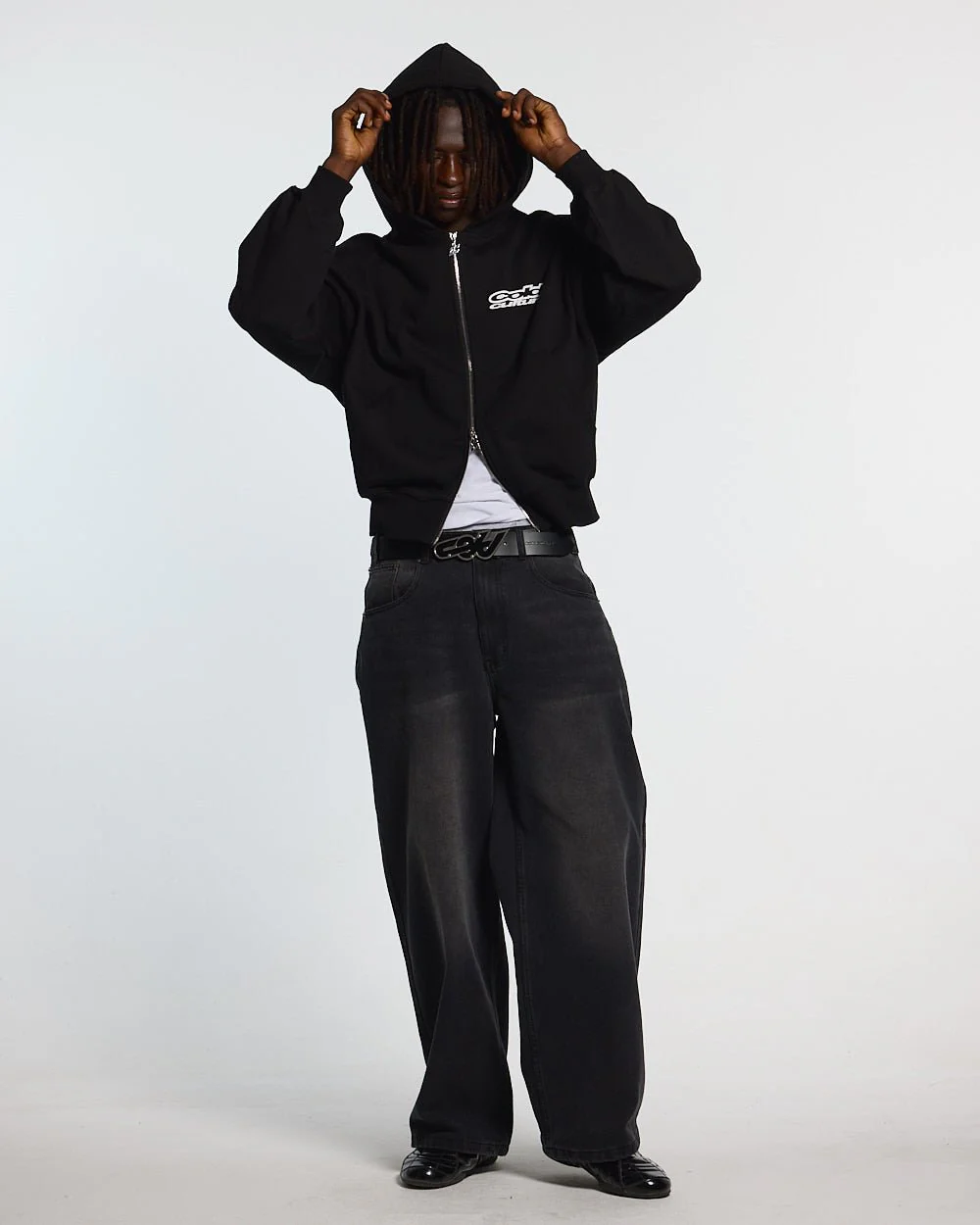LOLLIPOP ZIP HOODIE BLACK - Image 4