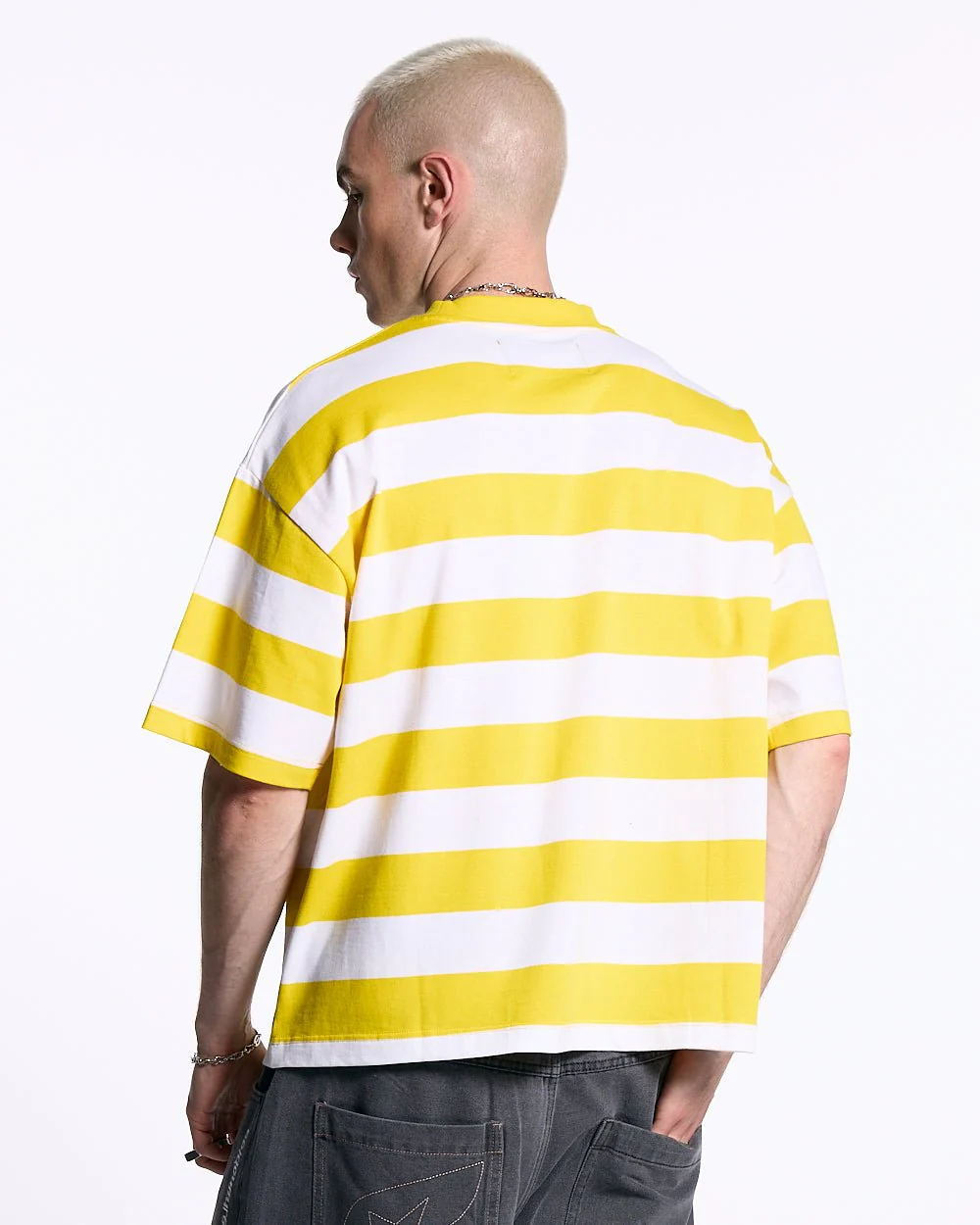 LOLLY ICE TEE WHITE AND YELLOW STRIPES - Image 4