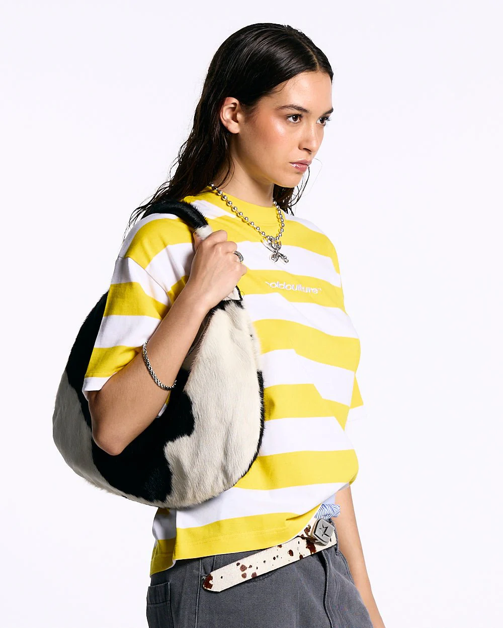 LOLLY ICE TEE WHITE AND YELLOW STRIPES - Image 5