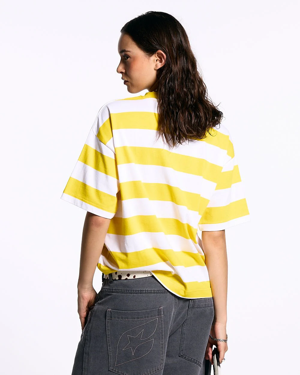 LOLLY ICE TEE WHITE AND YELLOW STRIPES - Image 6