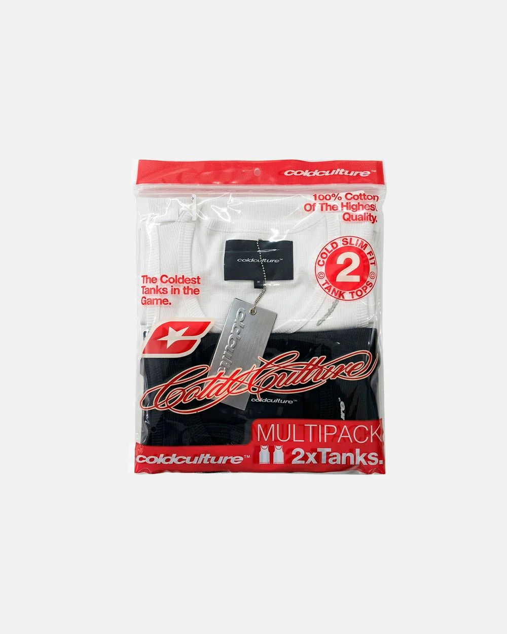LOW KEY BASIC TANK TOP 2 PACK WHITE & BLACK - Image 10