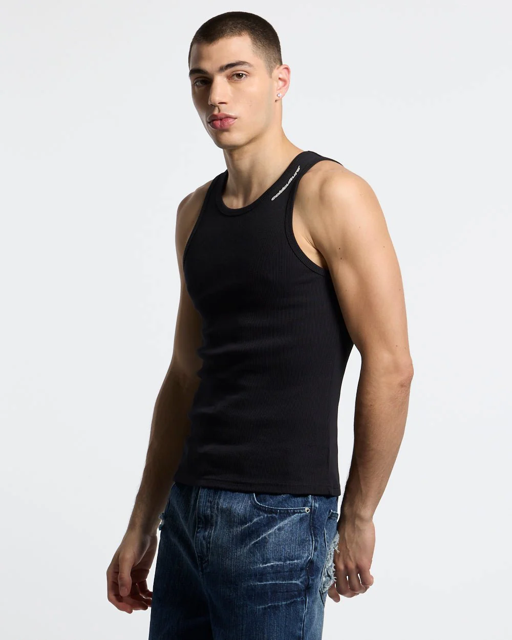 LOW KEY BASIC TANK TOP 2 PACK WHITE & BLACK - Image 2