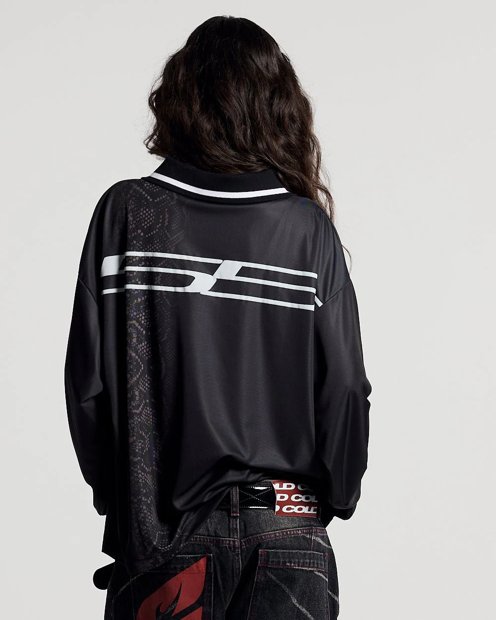 MAMBA SNAKE LONGSLEEVE POLO BLACK - Image 6