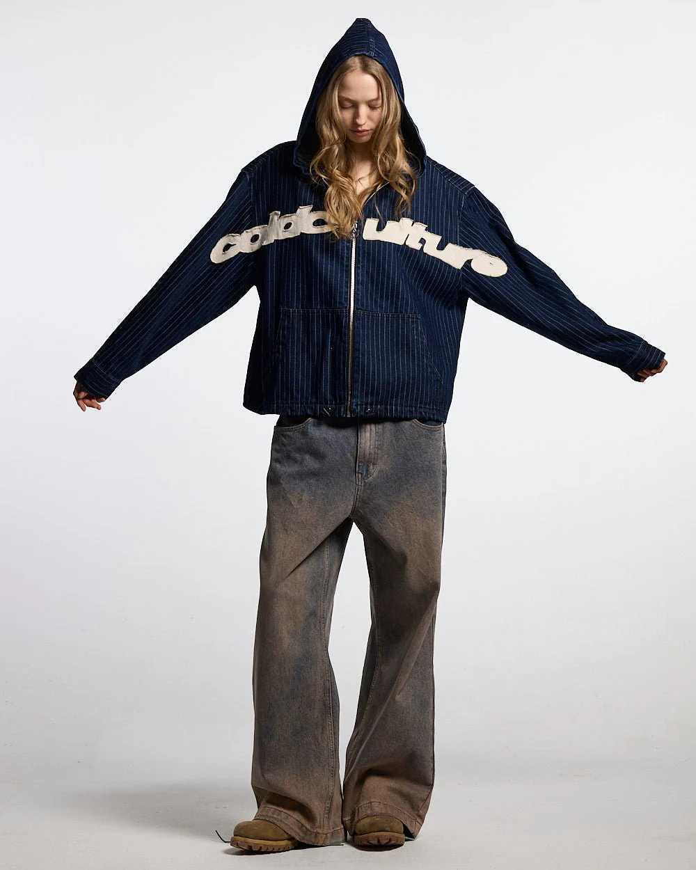 MEMPHIS HOODED SHIRT BLUE DENIM - Image 5