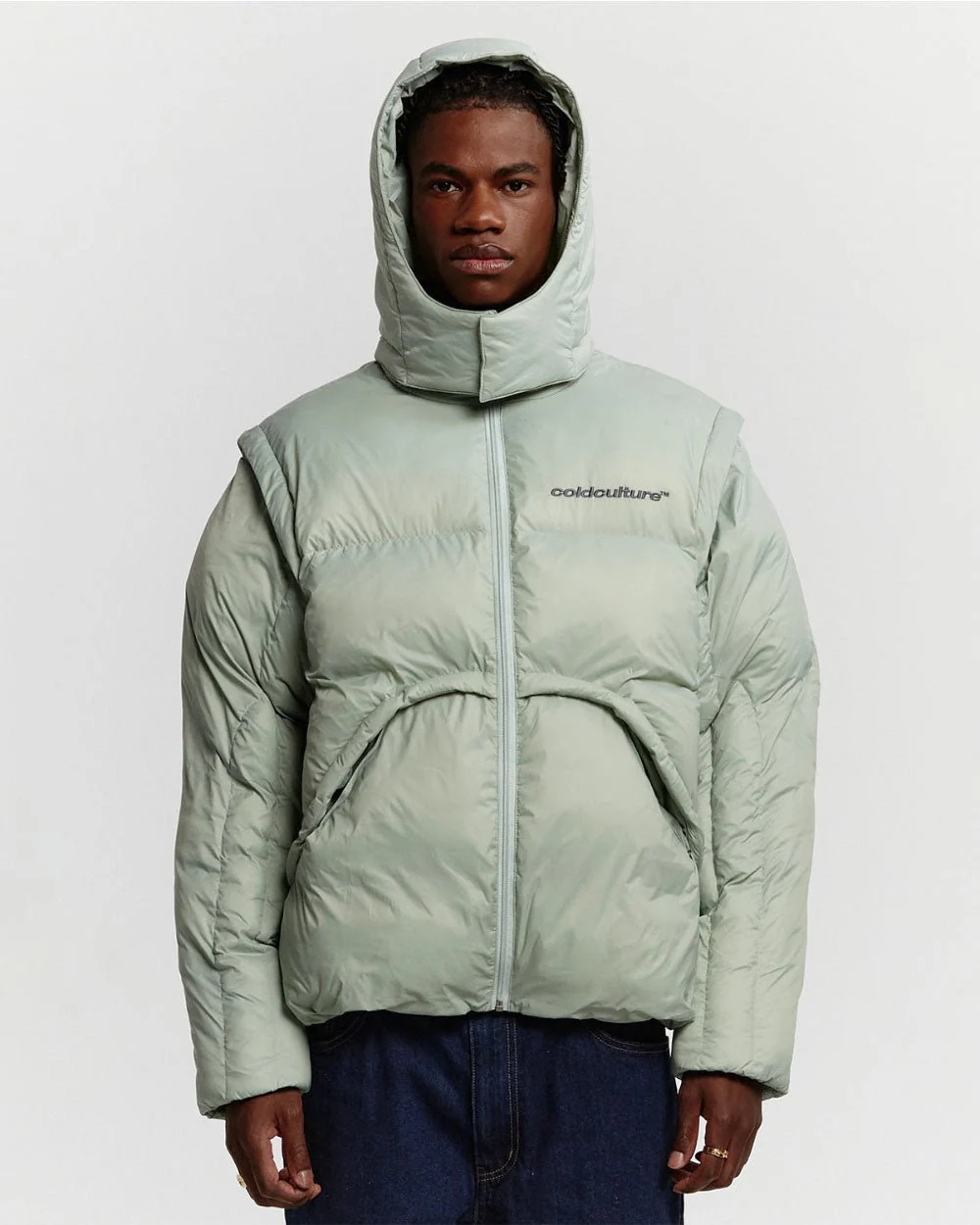 MULTIFUNCTIONAL PUFFER JACKET PISTACHIO GREEN - Image 4