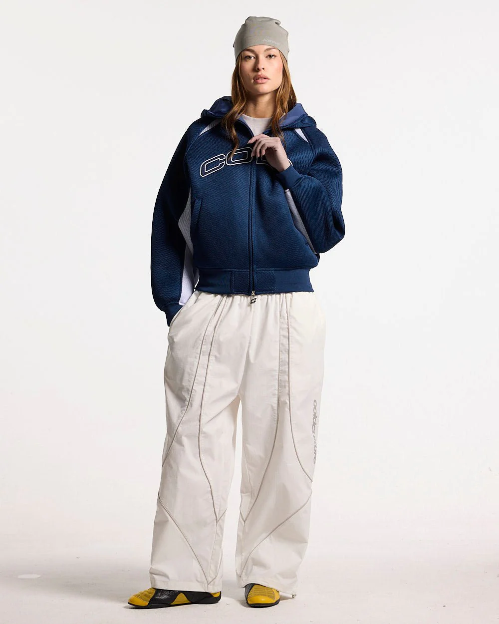 NEO ZIP JACKET WHITE & BLUE - Image 5
