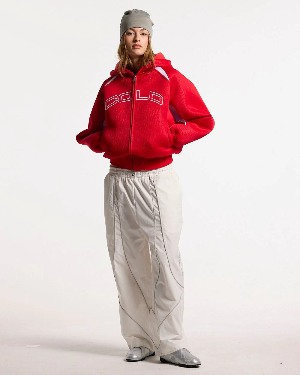 NEO ZIP JACKET WHITE & RED - Image 5