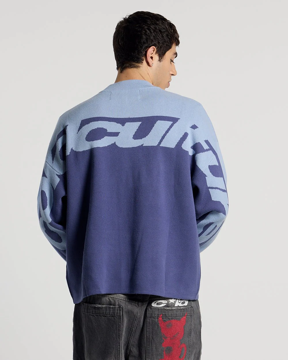 CURVED KNIT BLUE - Image 3