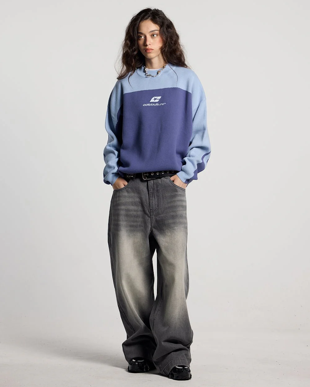 CURVED KNIT BLUE - Image 6