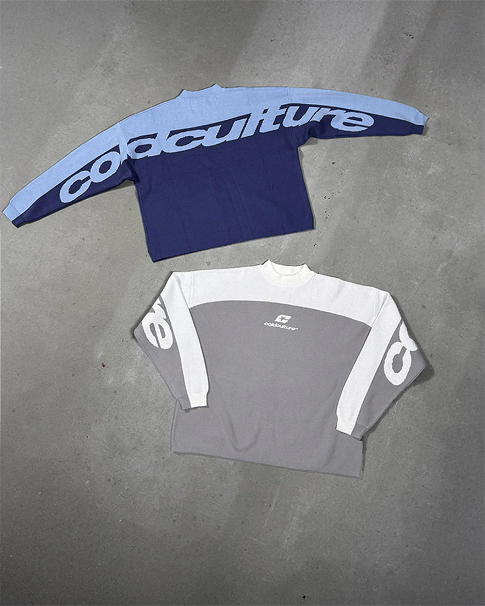 CURVED KNIT GREY & WHITE - Image 7