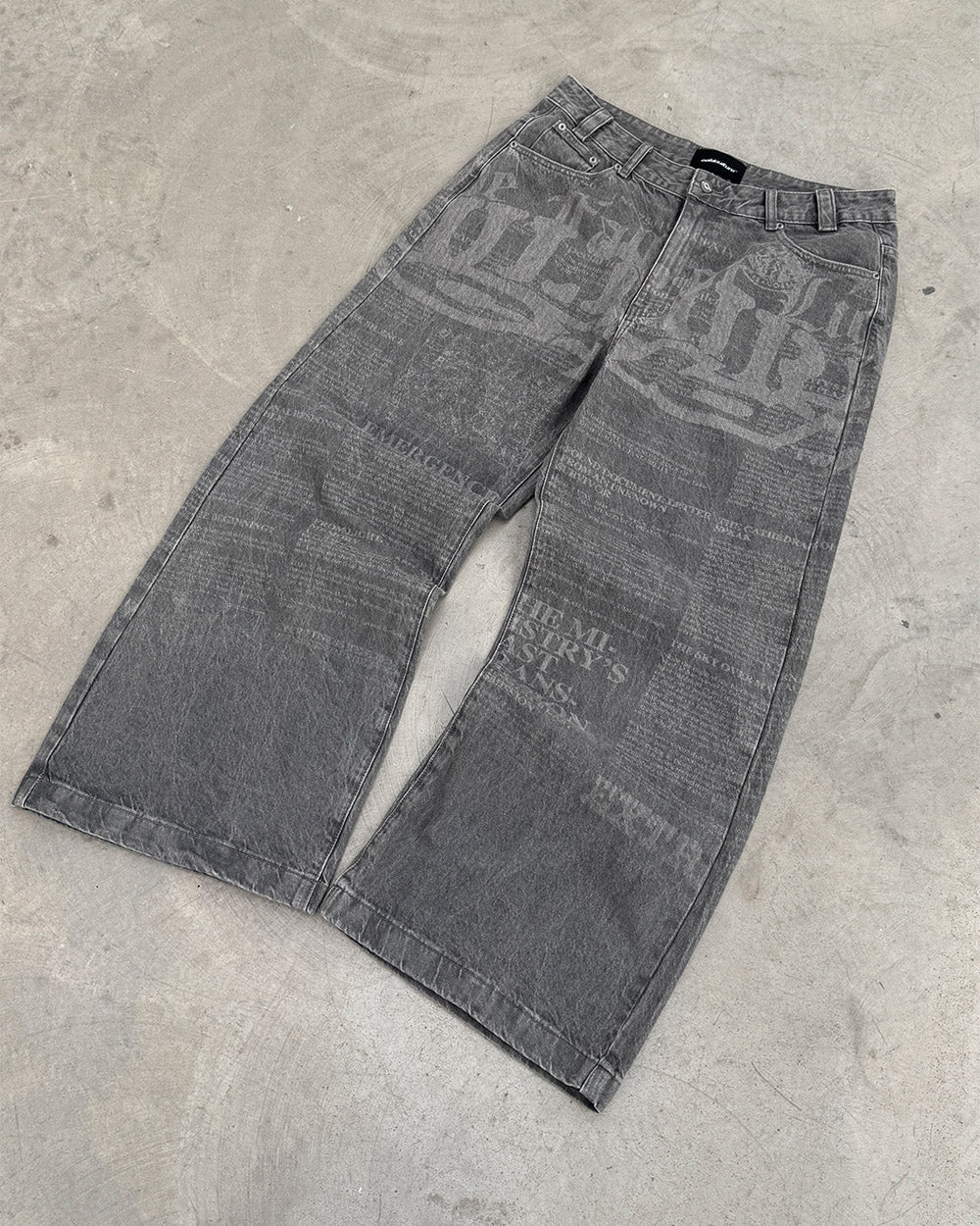 NEWSPAPER V3 PANTS  GREY - Image 12