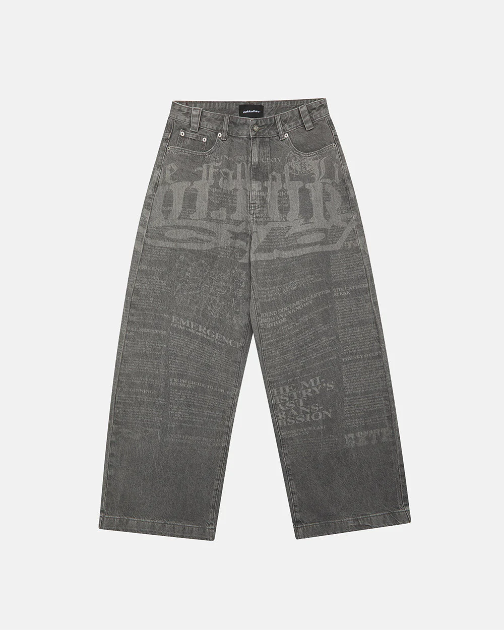 NEWSPAPER V3 PANTS  GREY - Image 5