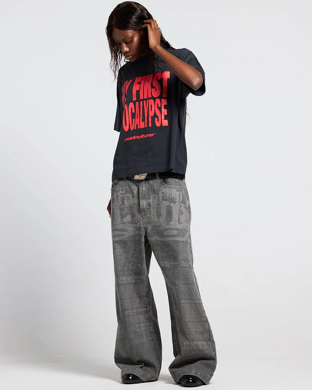 NEWSPAPER V3 PANTS  GREY - Image 9