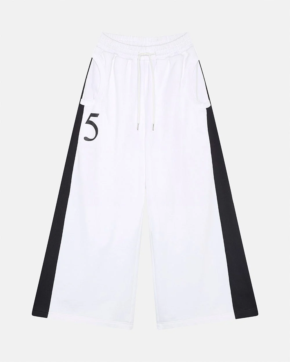 NIA SET SWEATPANTS WHITE & BLACK - Image 4