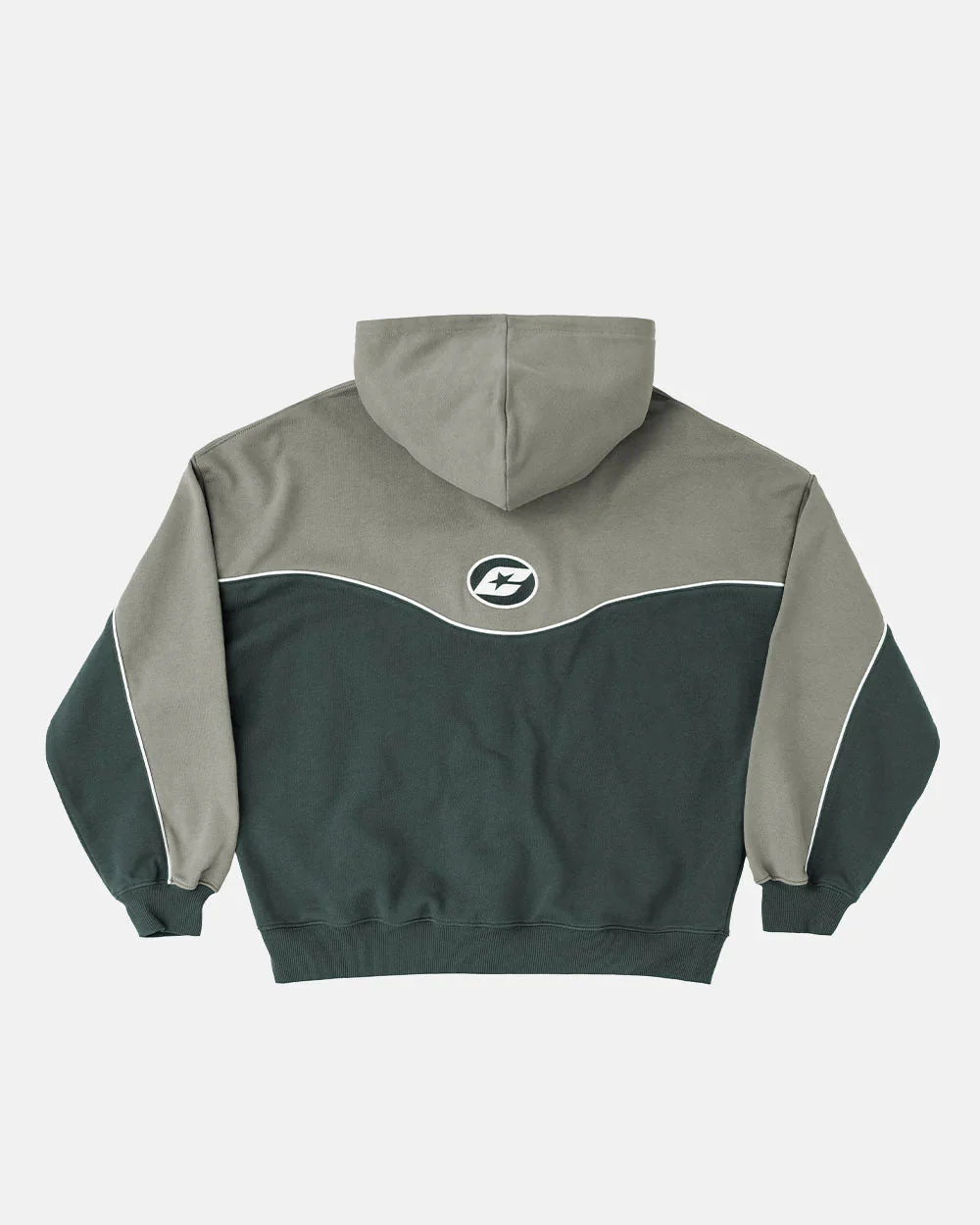 NO RISK ZIP HOODIE GREY SCALE - Image 3
