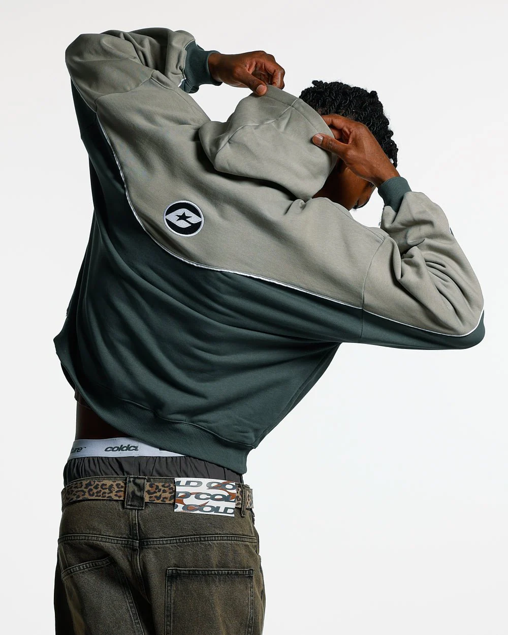 NO RISK ZIP HOODIE GREY SCALE - Image 4